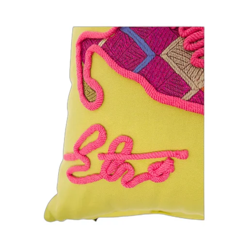Home Logo Embroidered Cushion