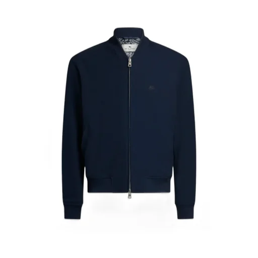 Pegaso Embroidered Zipped Bomber Jacket