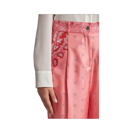 Floral-Printed Tailored Trousers