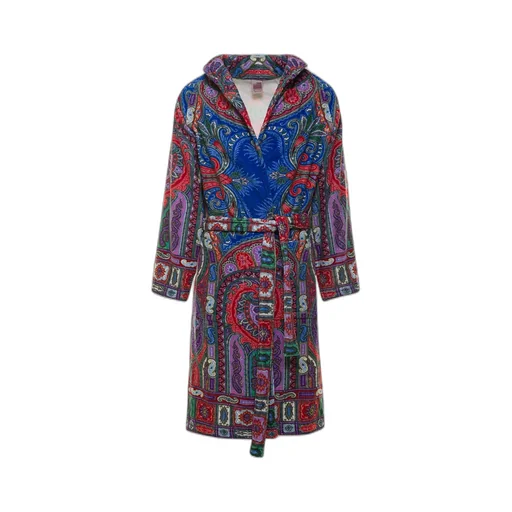 Paisley Pattern Belted Bath Robe
