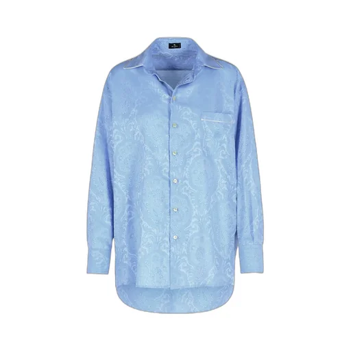 Paisley Jacquard Long-Sleeved Shirt