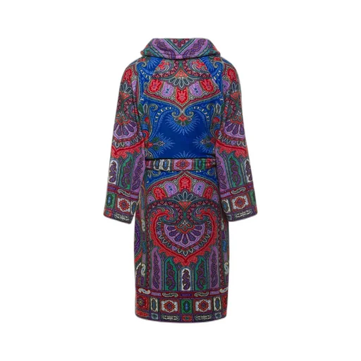 Paisley Pattern Belted Bath Robe
