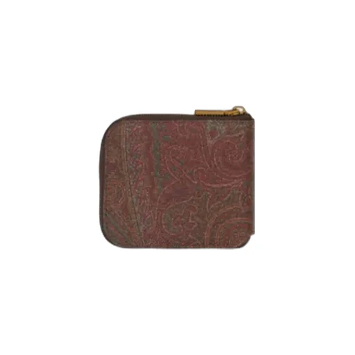 Paisley Wallet With Pegaso Detail
