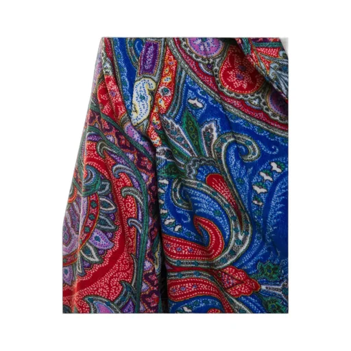 Paisley Pattern Belted Bath Robe