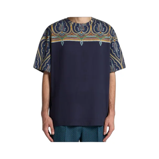 Paisley Printed Crewneck T-Shirt