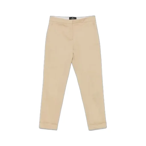 Cropped Mid-Rise Trousers