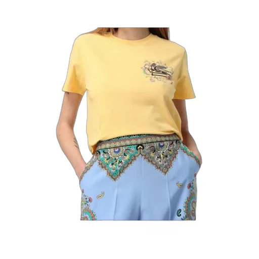 Pegaso Embroidered Crewneck T-Shirt