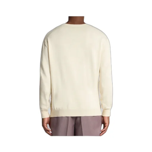 Patterned-Jacquard Crewneck Jumper