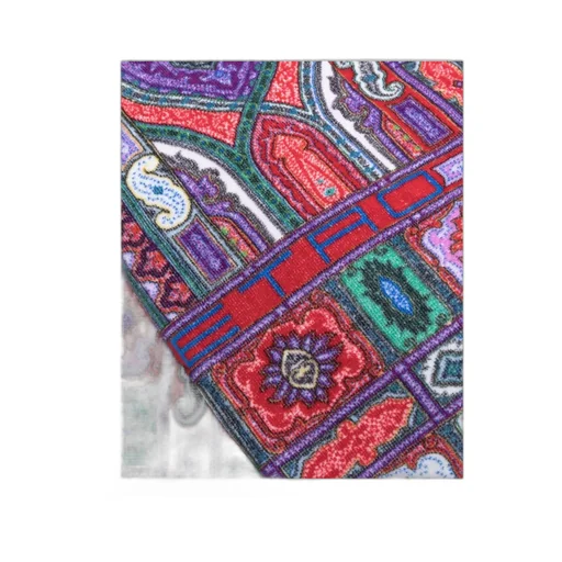 Baroque-Pattern Printed Beach Towel