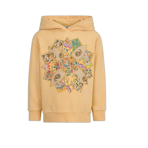 Floral-Patch Hoodie