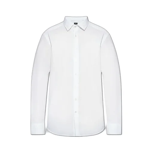 Buttoned Curved Hem Shirt