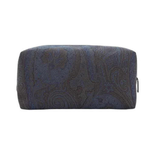 Medium Paisley-Print Pegaso-Motif Wash Bag