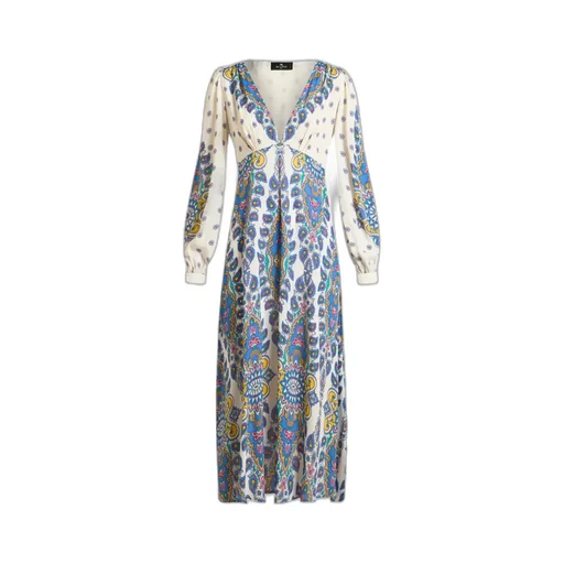 Crepe De Chine Midi Dress