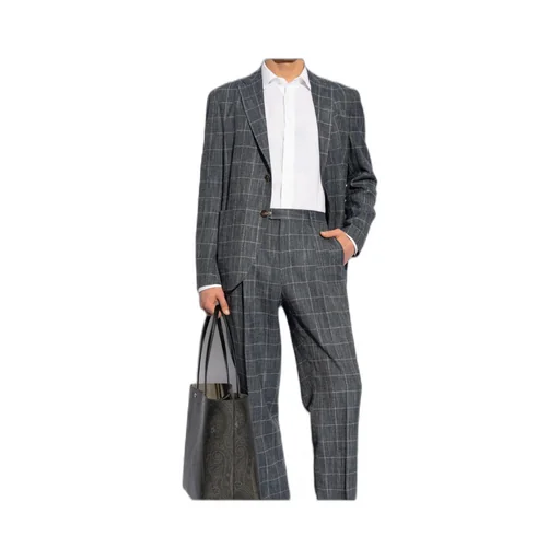 Single Breasted Checked Blazer
