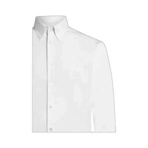 Plain-Coloured Button-Down Shirt