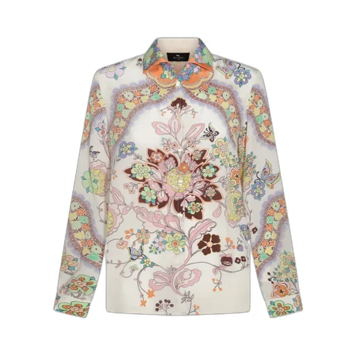 Floral-Printed Long Sleeved Shirt