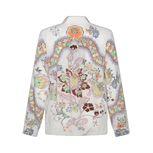 Floral-Printed Long Sleeved Shirt