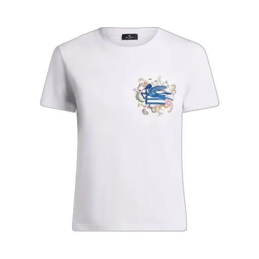 Pegaso Embroidered Crewneck T-Shirt