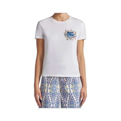 Pegaso Embroidered Crewneck T-Shirt