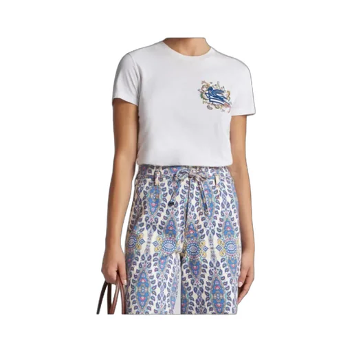 Pegaso Embroidered Crewneck T-Shirt