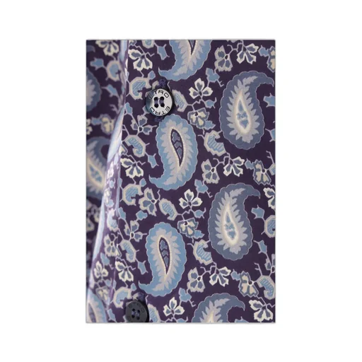Graphic-Printed Curved Hem Shirt