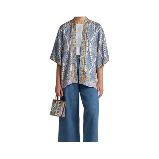 Printed Twill Kesa Robe
