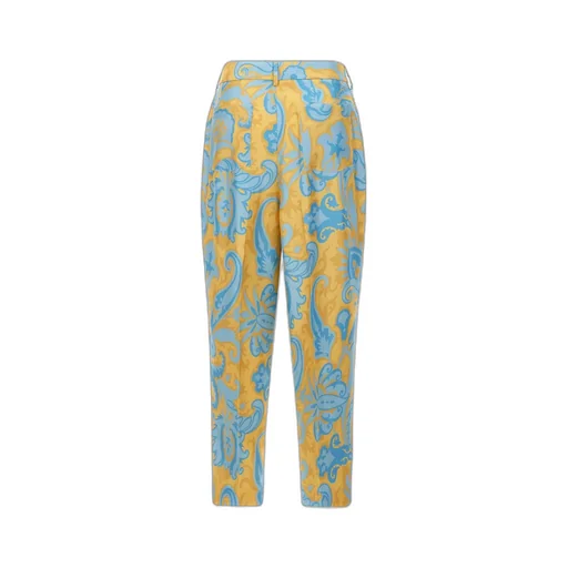 Paisley Printed Pleated Trousers