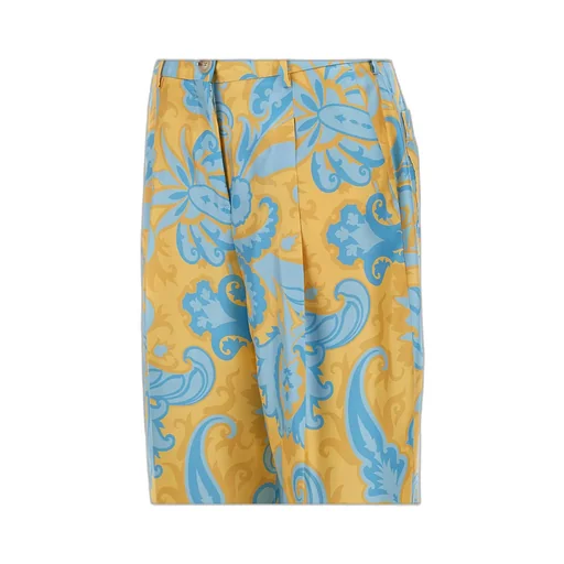 Paisley Printed Pleated Trousers