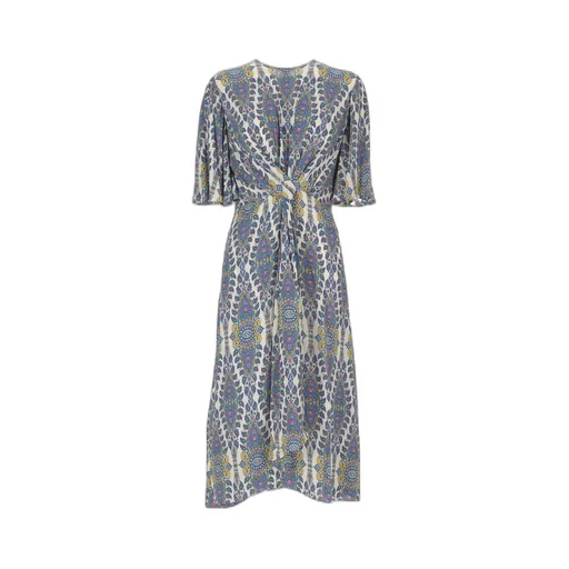 Paisley-Printed Dress