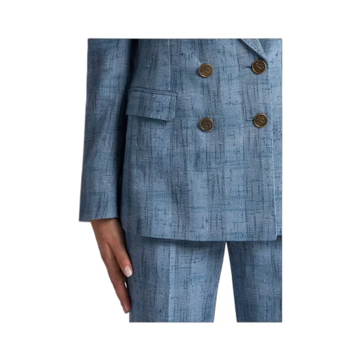 Slub Linen Check Jacket
