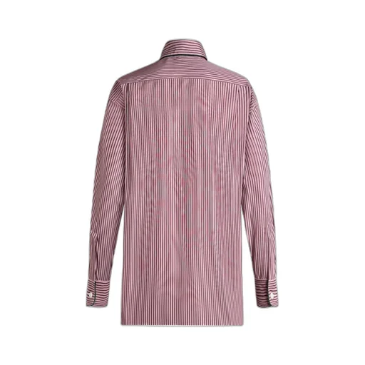 Striped Straight Hem Shirt