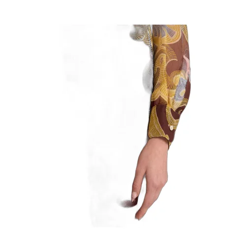 Paisley Printed Flared Trousers