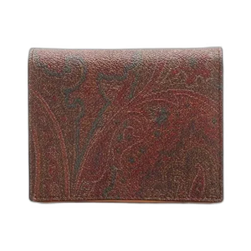 Paisley Printed Double Fold Wallet
