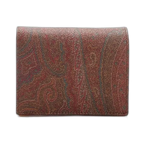 Paisley Printed Double Fold Wallet