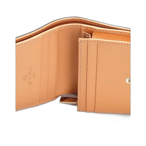 Paisley Printed Double Fold Wallet