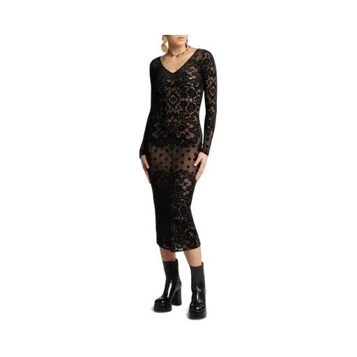 Tulle Jacquard Velvet Dress