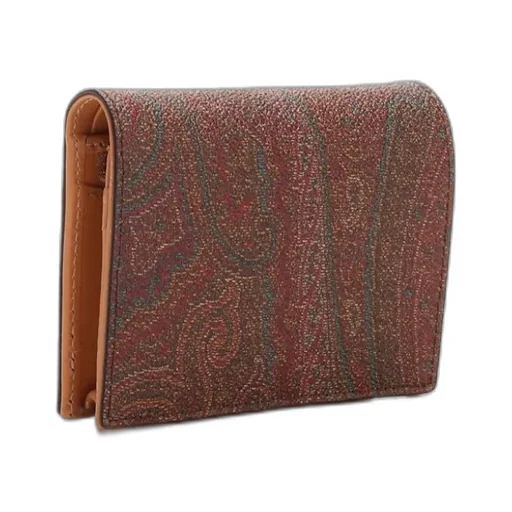 Paisley Printed Double Fold Wallet
