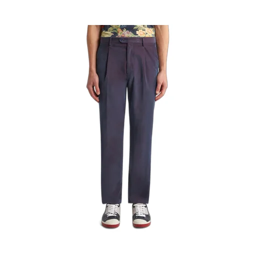 Pleat Detailed Velvet Trousers
