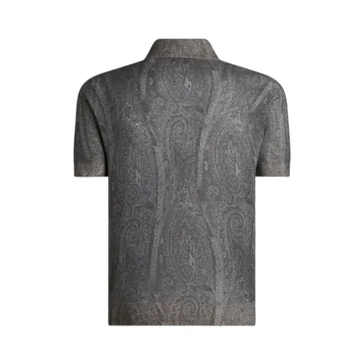 Logo Embroidered Short-Sleeved Knitted Polo Shirt