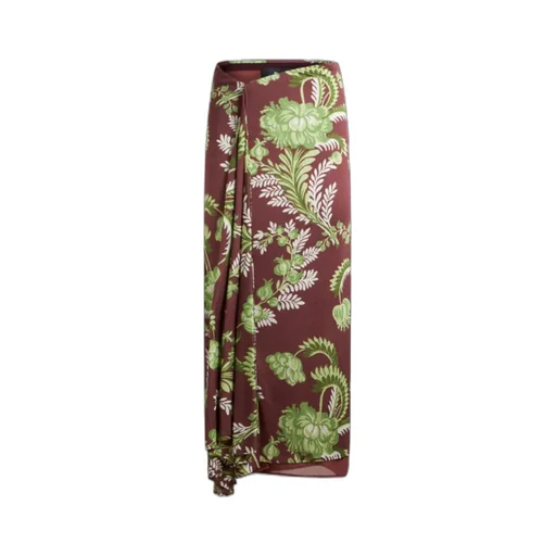 Allover Floral Printed Long Skirt