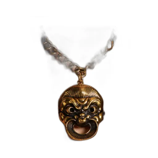 Oversized Pendant Chain-Linked Necklace