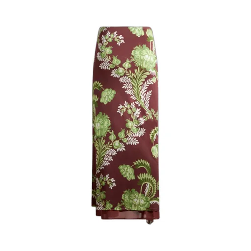 Allover Floral Printed Long Skirt