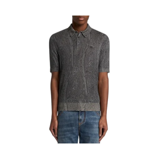 Logo Embroidered Short-Sleeved Knitted Polo Shirt