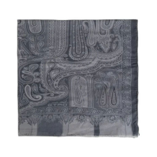 Paisley Printed Fringed Scarf