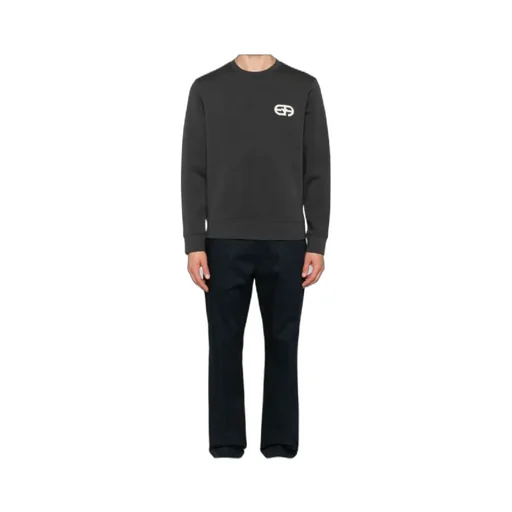 Logo Patch Crewneck Sweatshirt