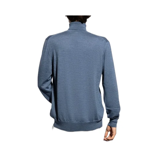 Turtleneck Logo Embroidered Jumper