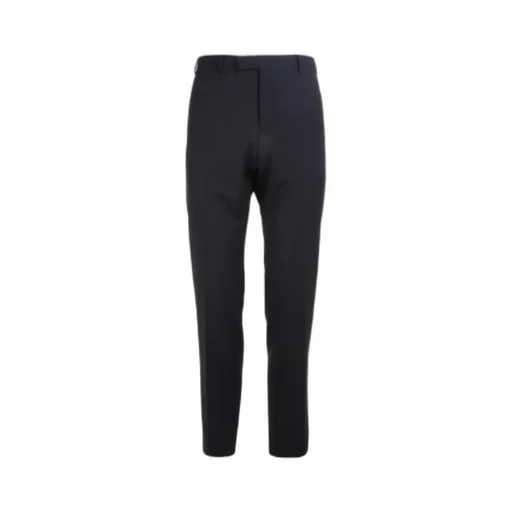 Belt Type Straight Wool Casual Trousers