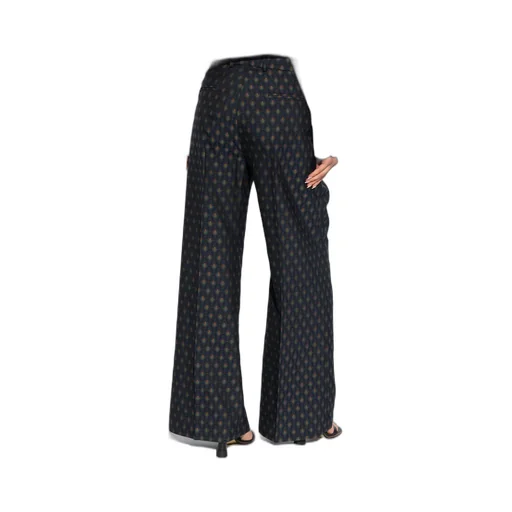 Decorative Pattern Straight Leg Pants
