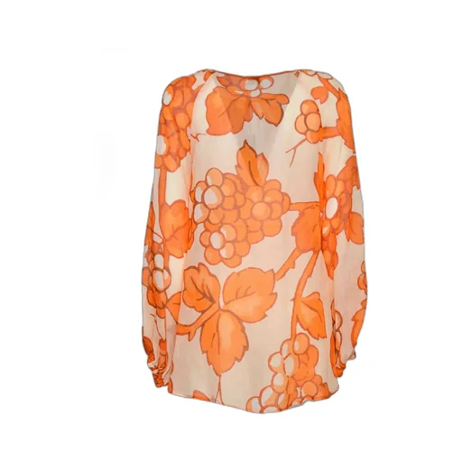 Floral Printed Long Sleeved Blouse