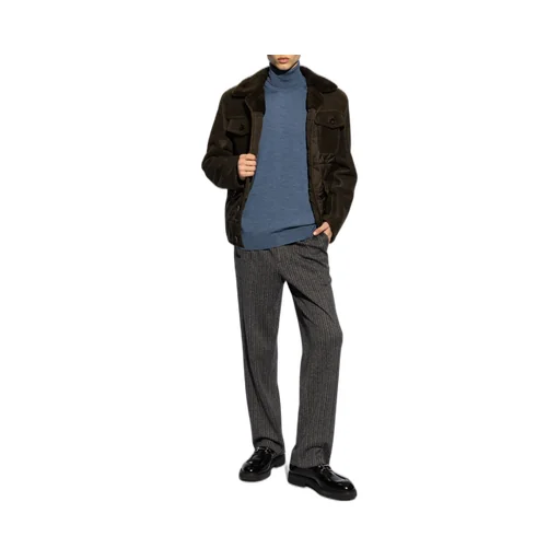 Turtleneck Logo Embroidered Jumper